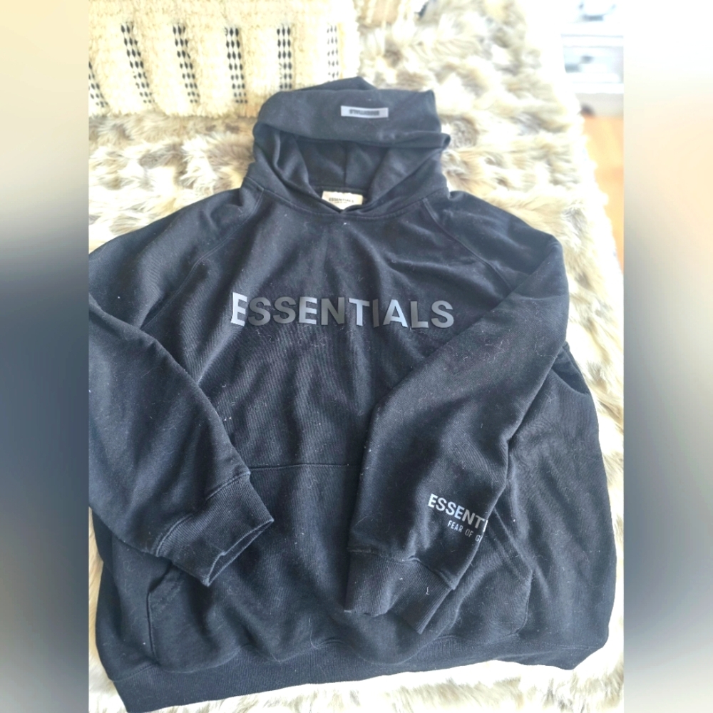 Essentials Black Hoodie